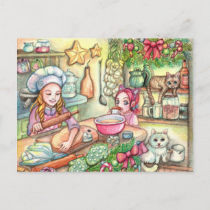 Mini Chef in the Kitchen Postcard
