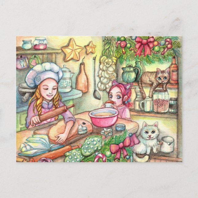 Mini Chef in the Kitchen Postcard (Front)
