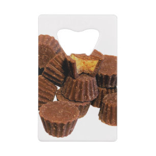 Mini Chocolate and Peanut Treats Credit Card Bottle Opener