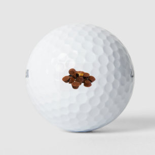 Mini Chocolate and Peanut Treats Golf Balls