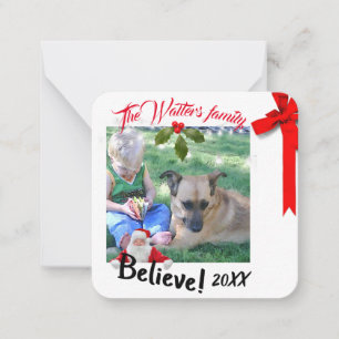 Mini Christmas photo with Santa Cards