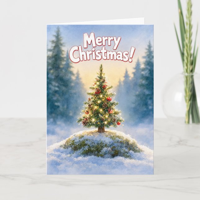 Mini Christmas Tree Card (Front)