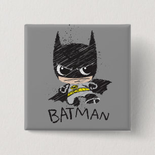 Mini Classic Batman Sketch Button