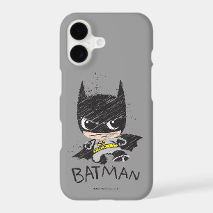 Mini Classic Batman Sketch iPhone 17 Case