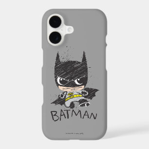 Mini Classic Batman Sketch iPhone 17 Case