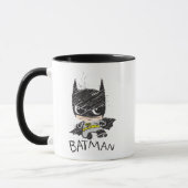 Mini Classic Batman Sketch Mug (Left)