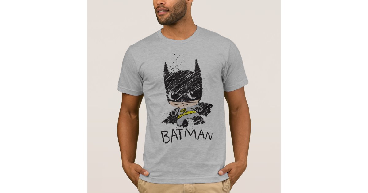 Mini Classic Batman Sketch T-Shirt | Zazzle