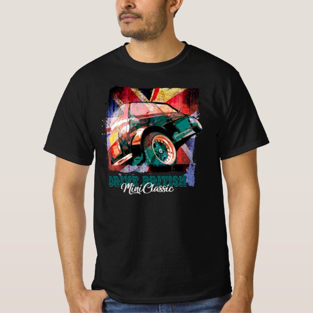 Mini Classic - Drive British Classic  T-Shirt (Front)