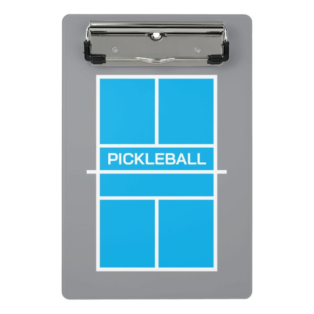 Mini clipboard for pickleball sports coach (Front)