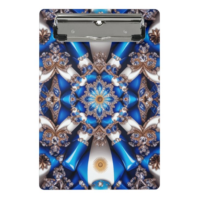 Mini clipboard with Argentinian Colors (Front)