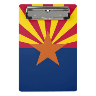 Mini clipboard with flag of Arizona, USA