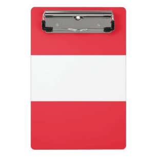 Mini clipboard with flag of Austria