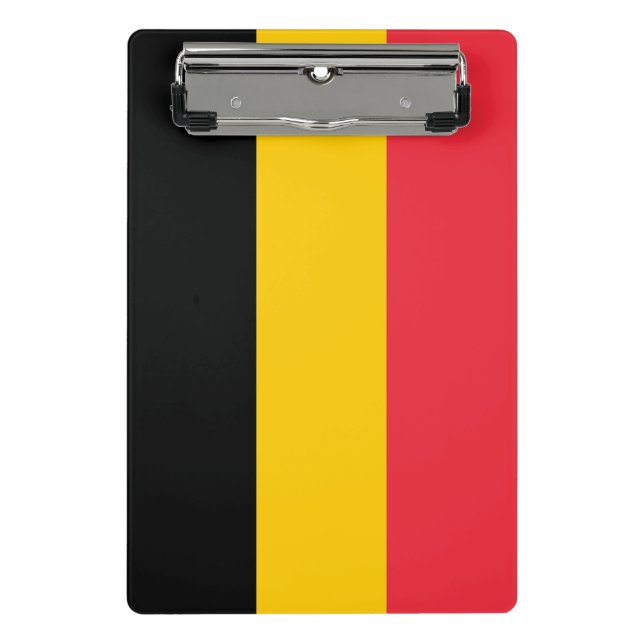 Mini clipboard with flag of Belgium (Front)