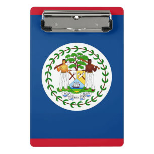 Mini clipboard with flag of Belize