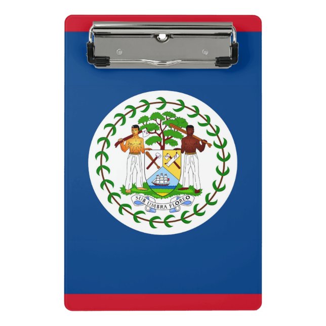 Mini clipboard with flag of Belize (Front)