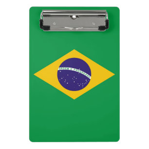 Mini clipboard with flag of Brazil