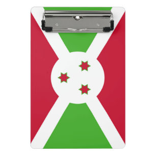 Mini clipboard with flag of Burundi