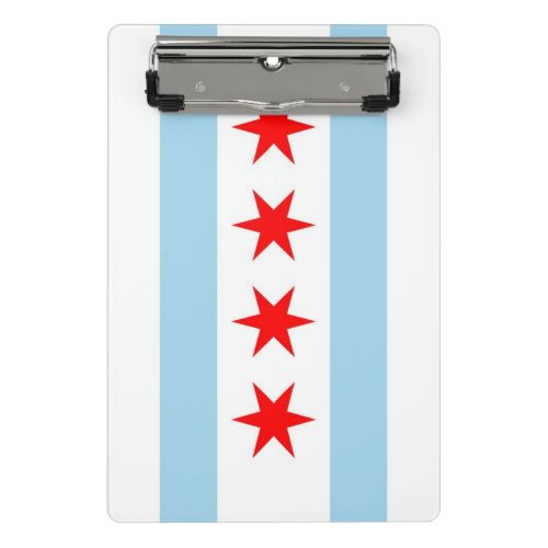 Mini clipboard with flag of Chicago City USA