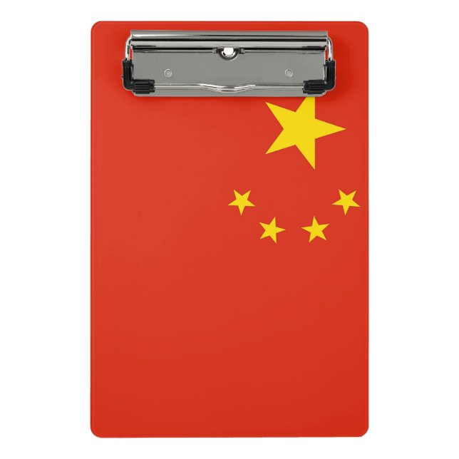Mini clipboard with flag of China (Front)