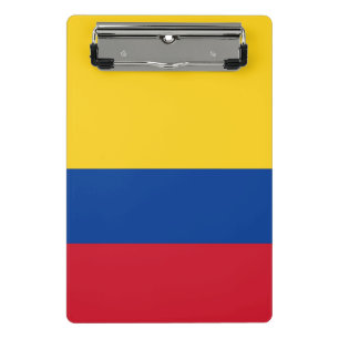 Mini clipboard with flag of Colombia