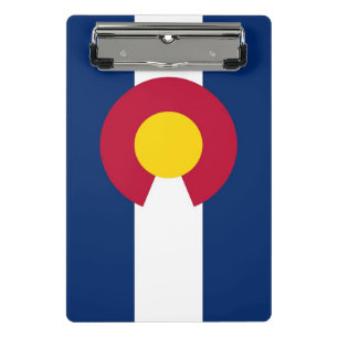 Mini clipboard with flag of Colorado, USA