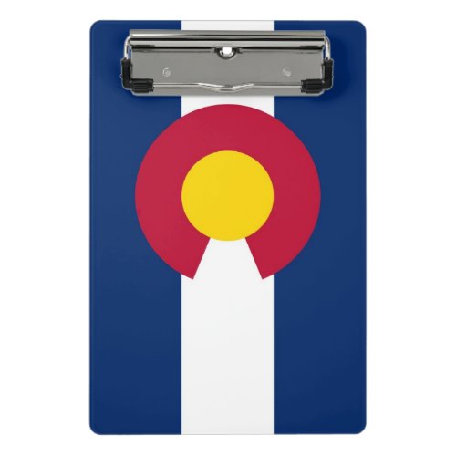 Mini clipboard with flag of Colorado USA