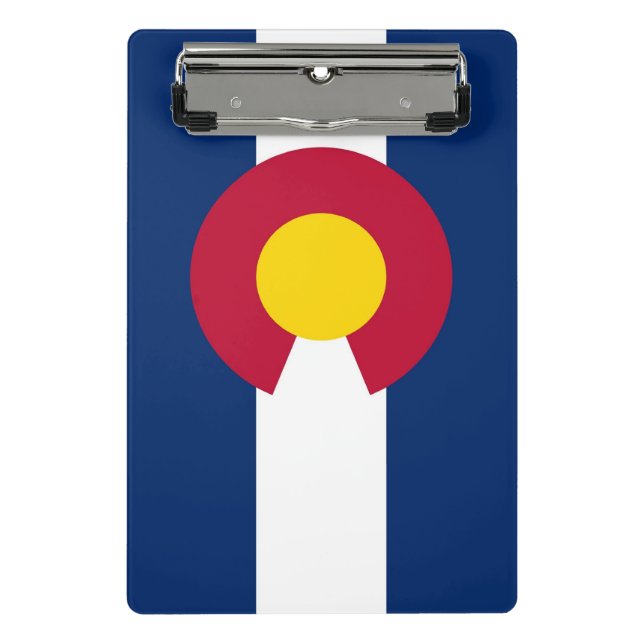 Mini clipboard with flag of Colorado, USA (Front)