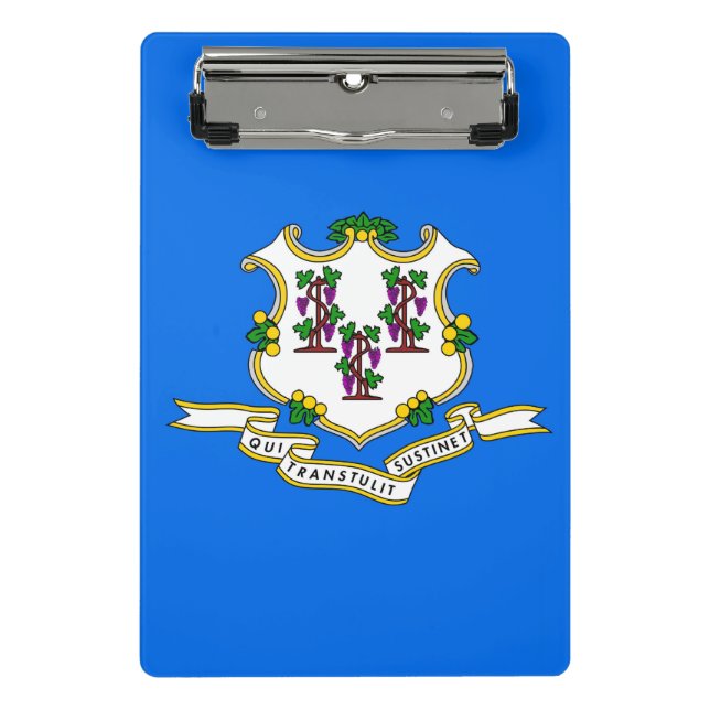 Mini clipboard with flag of Connecticut, USA (Front)