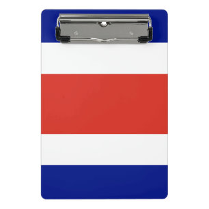 Mini clipboard with flag of Costa Rica