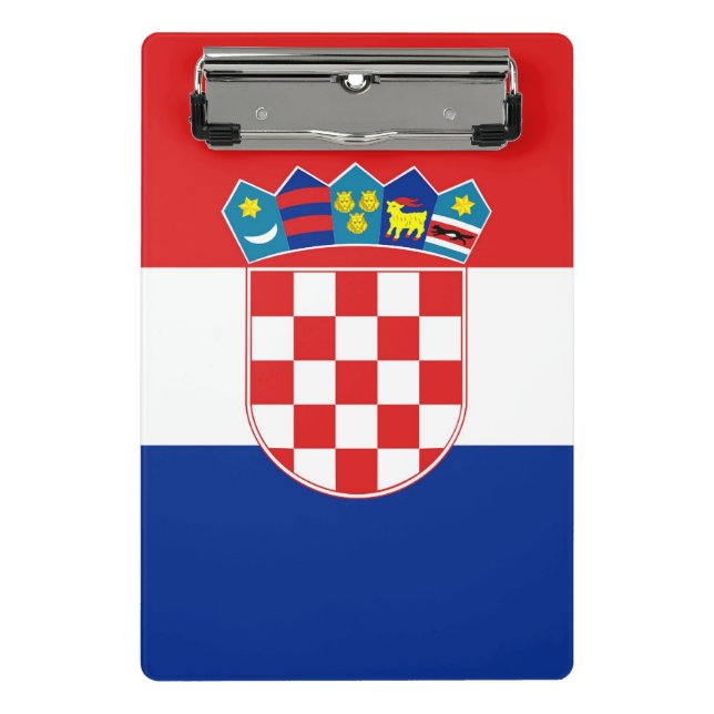 Mini clipboard with flag of Croatia (Front)
