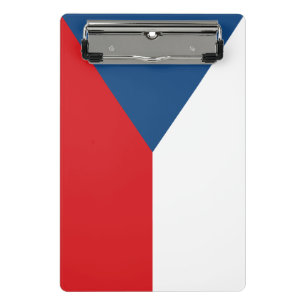 Mini clipboard with flag of Czechia