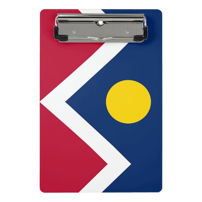 Mini clipboard with flag of Denver, USA (Front)