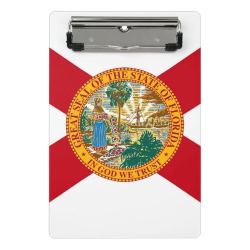 Mini clipboard with flag of Florida USA