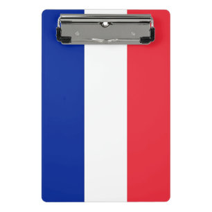 Mini clipboard with flag of France
