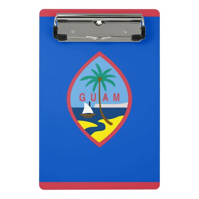 Mini clipboard with flag of Guam, USA (Front)