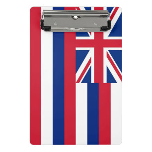 Mini clipboard with flag of Hawaii, USA