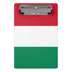Mini clipboard with flag of Hungary