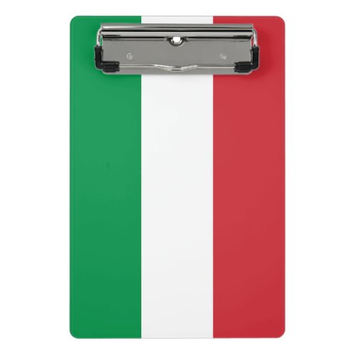 Mini clipboard with flag of Italy