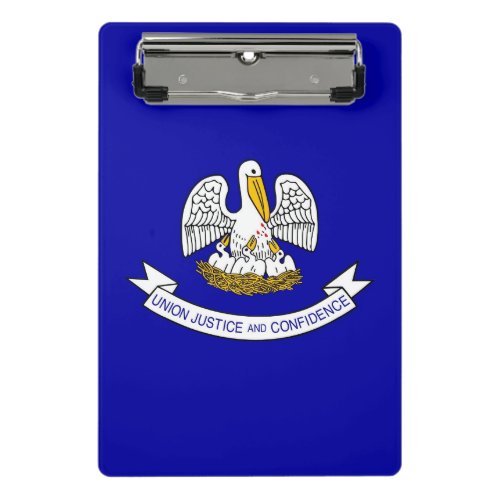 Mini clipboard with flag of Louisiana State USA