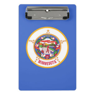 Mini clipboard with flag of Minnesota, USA