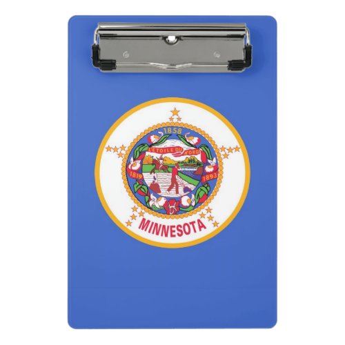 Mini clipboard with flag of Minnesota USA