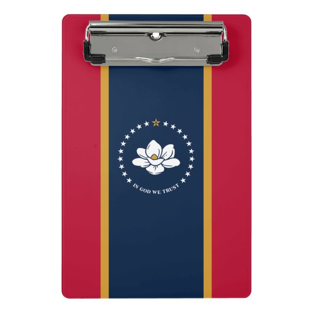 Mini clipboard with flag of Mississippi, USA (Front)