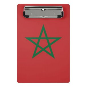 Mini clipboard with flag of Morocco