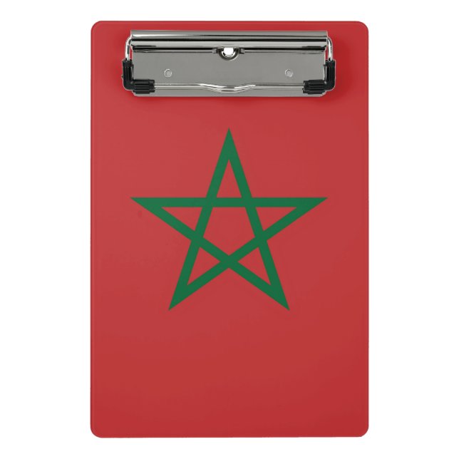 Mini clipboard with flag of Morocco (Front)