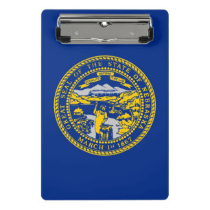 Mini clipboard with flag of Nebraska, USA