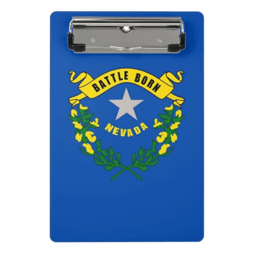 Mini clipboard with flag of Nevada USA