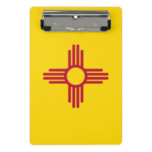Mini clipboard with flag of New Mexico, USA