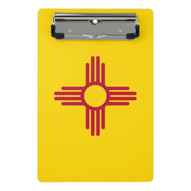 Mini clipboard with flag of New Mexico, USA (Front)