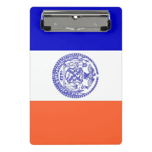 Mini clipboard with flag of New York City, USA