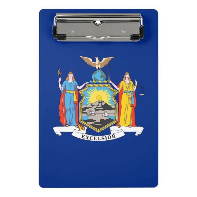 Mini clipboard with flag of New York, USA (Front)